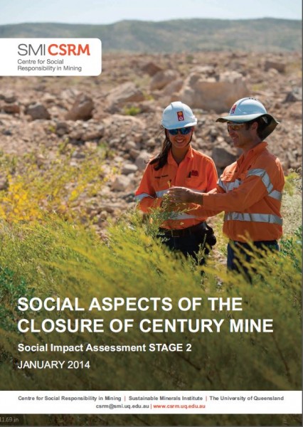 Social Aspects of the Closure of Century Mine: Social Impact Assessment STAGE 2